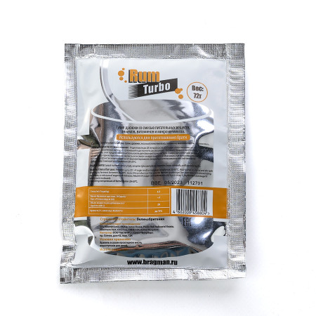 Turbo yeast alcohol BragMan "RUM TURBO" (72 gr) в Великом Новгороде